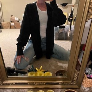 Alexander wang black wool cardigan